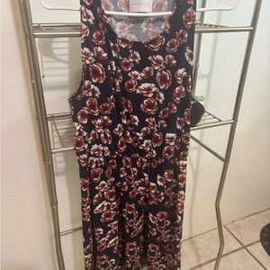 Flowery dress french grey